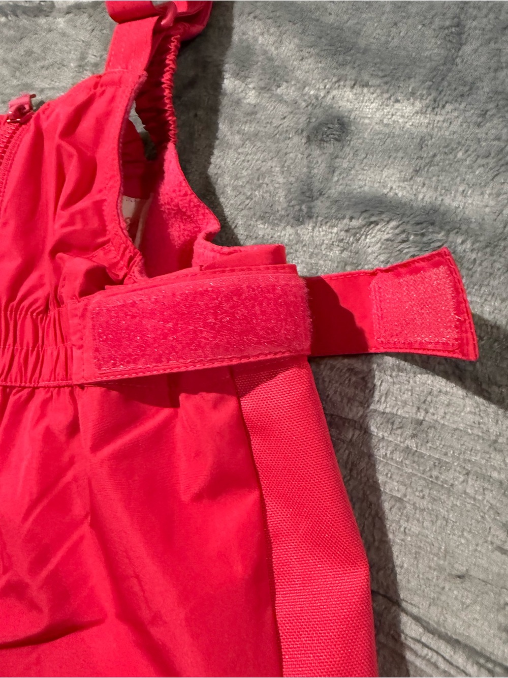 Cat & Jack Bright Pink Kids Snow Overalls - Picture 4 of 5